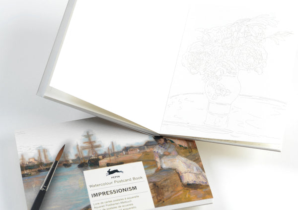 Watercolour Postcard Book: Impressionism