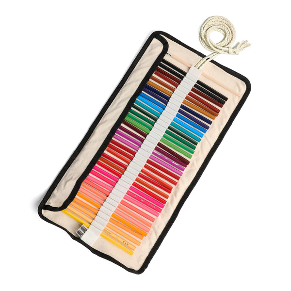 Watercolor Pencils by Elseware - 36 Colors with Eco-Friendly Canvas Wrap