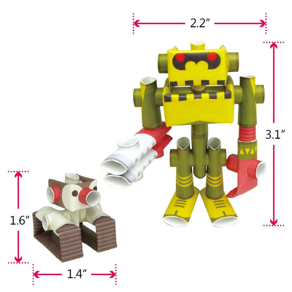 PIPEROID Penk & Goriborg paper craft - Professor & His Robot