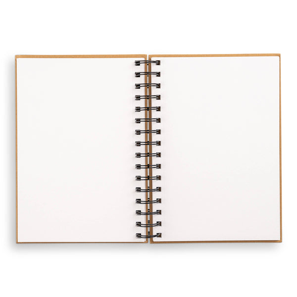 Small Sketchbook 5.5 x 8"-  Spiral Hardcover (Kraft)