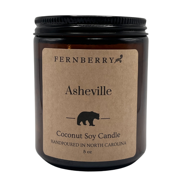 Asheville- 8oz Coconut Soy Wood Wick Candle
