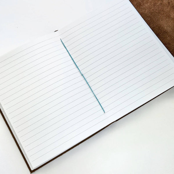 Rainbow Thread Leather Journal Sketchbook