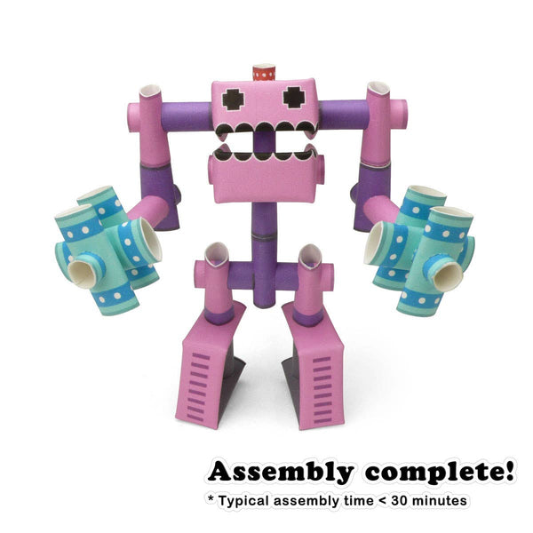 PIPEROID Hammer Rose paper craft robot kit from Japan