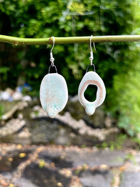 Handmade Ceramic Earrings By Jason Rojas