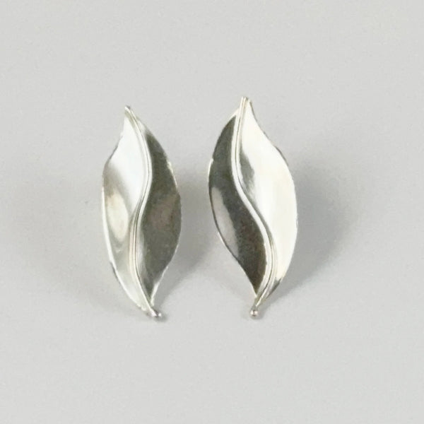 Medium Leaf Post Earring by Ilene Kay