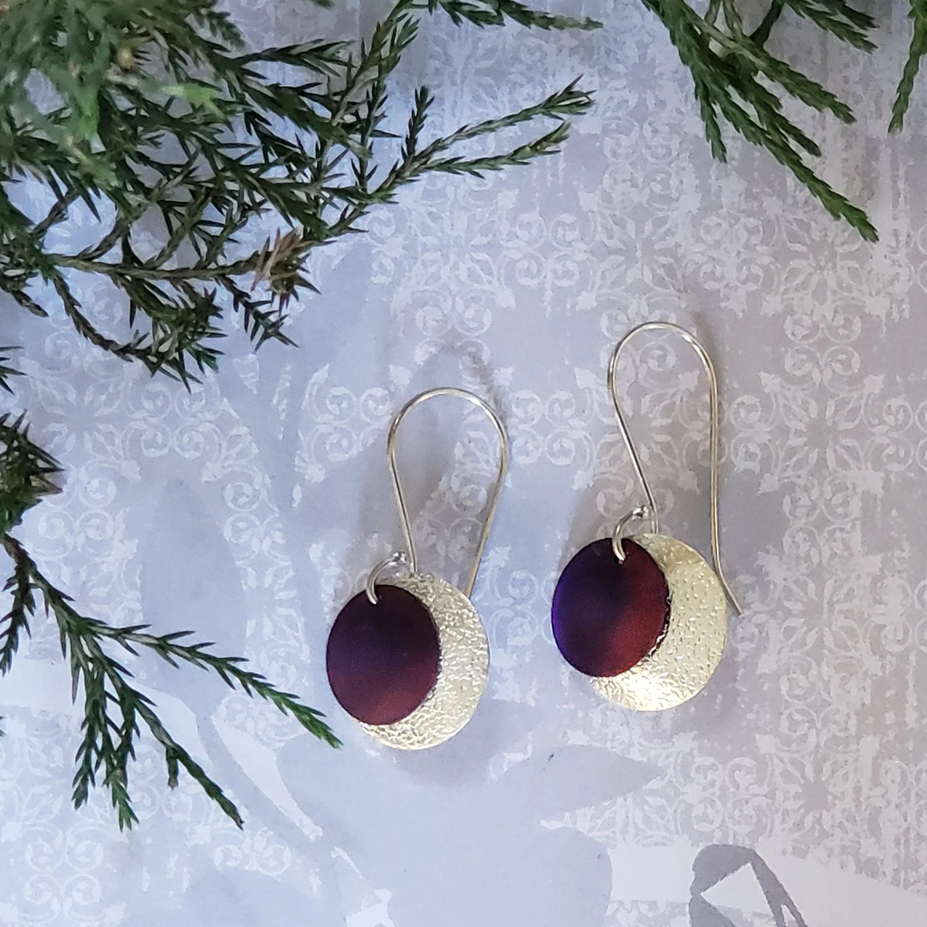 Rounds - Argentium & Titanium Earrings
