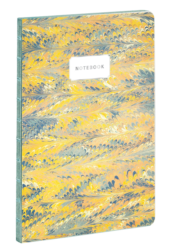 Yellow Marble Lined Notebook