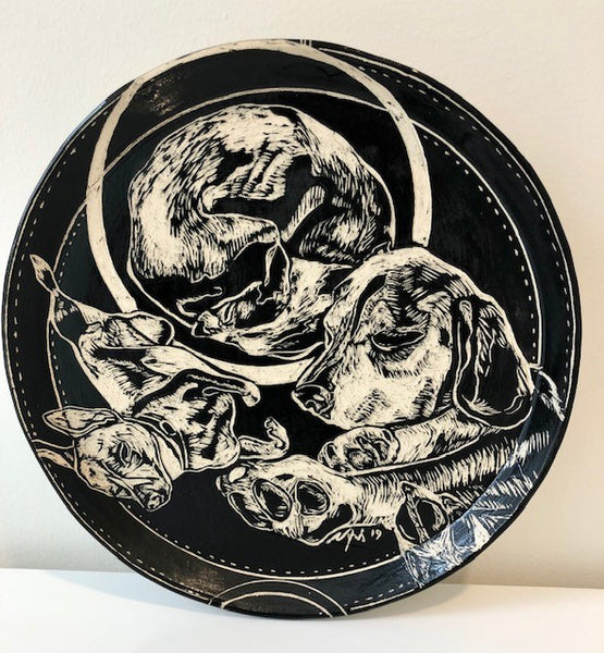 "Dog Tired" Plate By Carolyn Ford