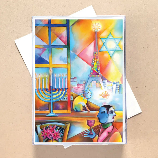 Mark Chagall Menorah Boxed Hanukkah Cards