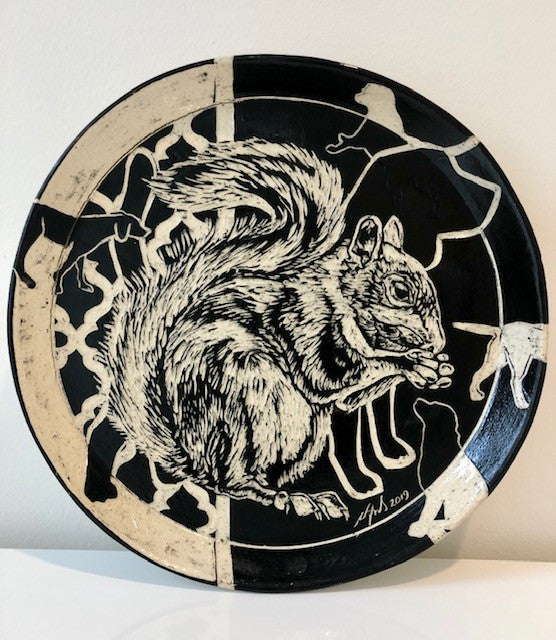 "You're Nuttier Than A Squirrel Turd" Plate By Carolyn Ford
