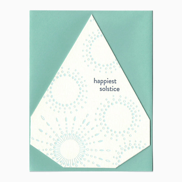 Happiest Solstice Letterpress Card