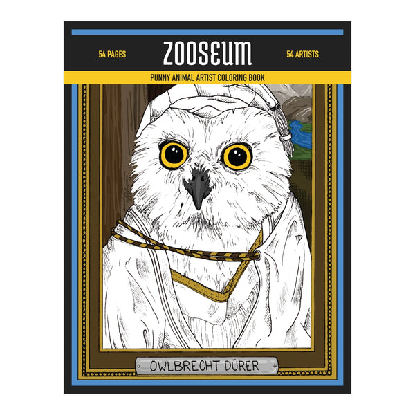 Zooseum Punny Animal Artist Coloring Book