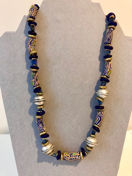 Delphia Lamberson Blue Trade Beads And Roman Glass