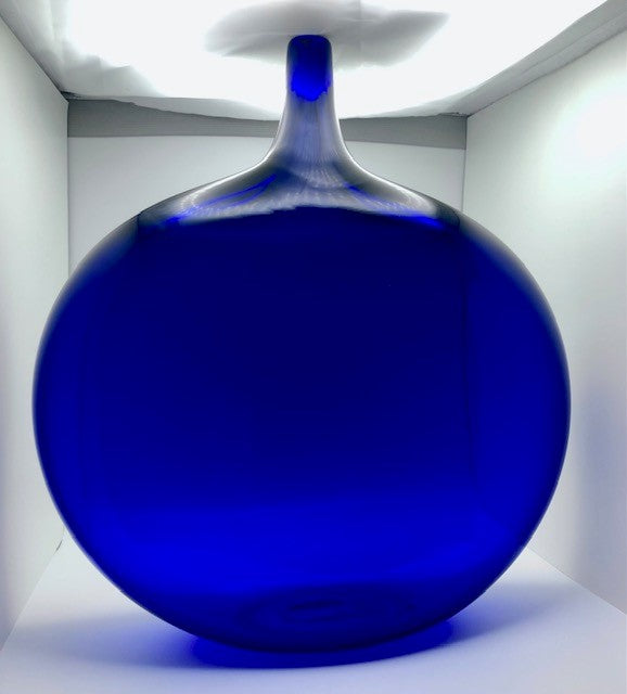 Geci Dark Blue Disc Vase