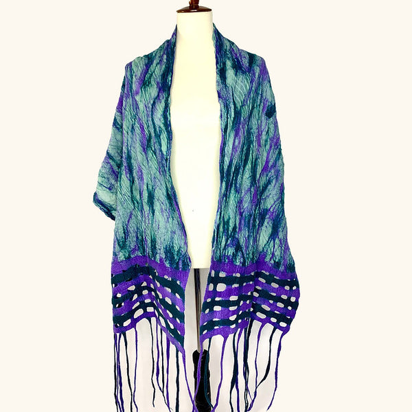 Cottonweave Nuno Felted ScarfScarf