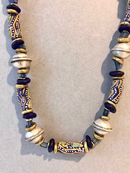 Delphia Lamberson Blue Trade Beads And Roman Glass