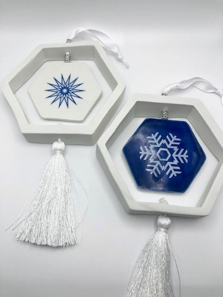 Hexagon Tassel Ornaments By Morgan McCarver