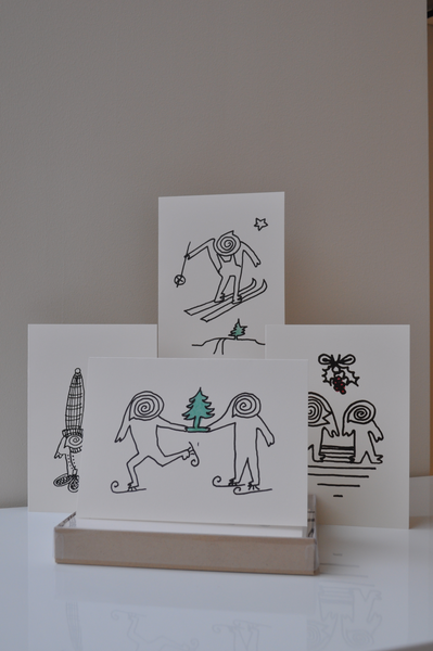 Spiro Man boxed Seasonal Card Set of 12 Asheville Art Museum Exclusive ...