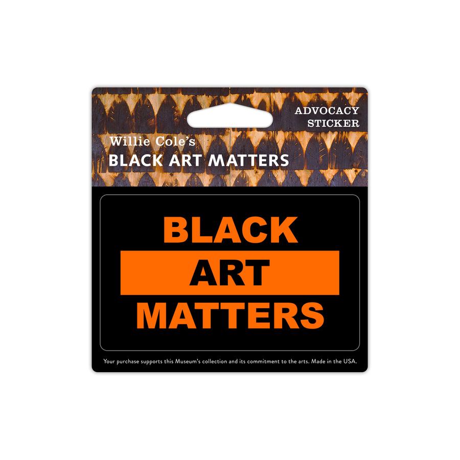 Black Art Matters Sticker by Willie Cole