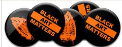 Black Art Matters Single Button/Pin by Willie Cole